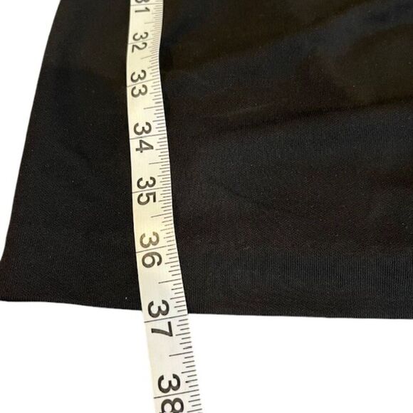 Nicole Miller Dress Matte Black Jersey Ruched Halter Cowl Drape Neck Size 0 - Picture 11 of 13